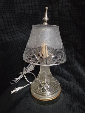 Vintage Princess House Highlights Crystal Boudoir Lamp